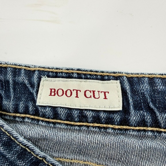 Banana Republic Bootcut Jeans Vintage Women 14L Blue Dark Wash Denim Boot Leg - Picture 8 of 11